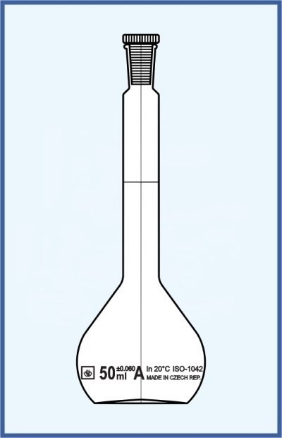 Flasks volumetric with SJ and plastic stopper, class A