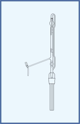 with intermediate stopcock with PTFE key, class AS