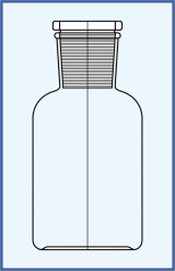 ground-in flat stopper, standard shape - clear ground-in flat stopper, standard shape - clear