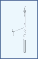 with intermediate stopcock with PTFE key, class AS 