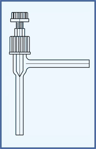 Stopcocks, valve and keys - valves - PTFE needle - valve VT 0-5 - single way, angular