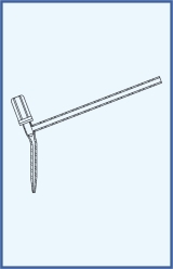 Büretten Ventilhahn mit PTFE Nadel