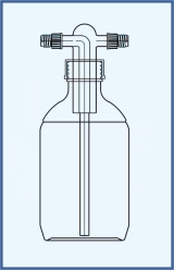 Bottle gas washing, Drechsler-incl. reagent bottle