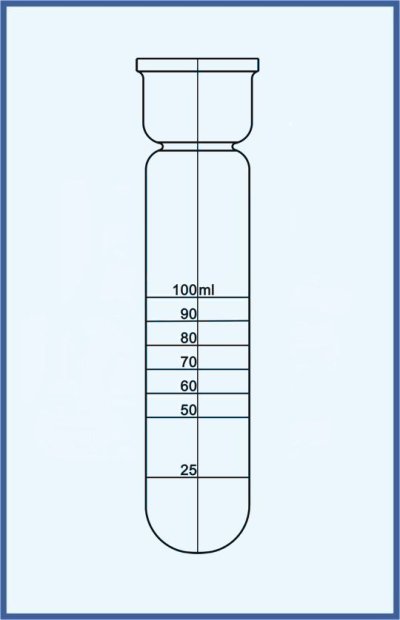 Test tubes - Sample tube for digesters - with graduation