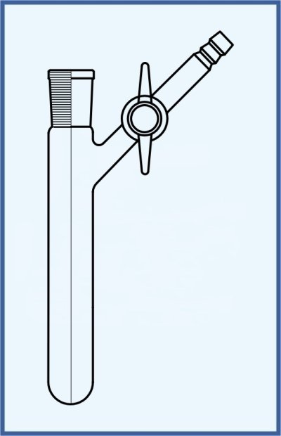 Test tubes - Nitrogen tubes - Schlenk tubes with straight stopcock, with PTFE key