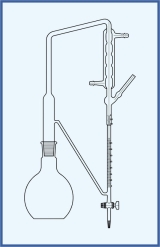 Apparatus for determination of volatile oil in drugs - with accessories Apparatus for determination of volatile oil in drugs - with accessories