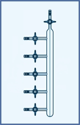 Apparatus with  PTFE stopcocks