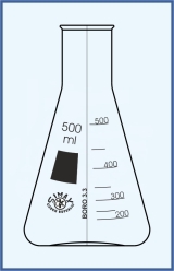 Flask Erlenmeyer, narrow neck Flask Erlenmeyer, narrow neck