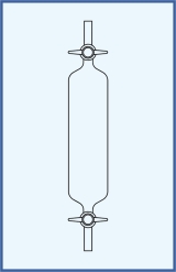 with straight stopcocks - PTFE key