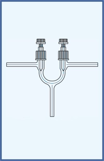 Stopcocks, valve and keys - valves - PTFE needle - valve VT 0-5 - double way, design B