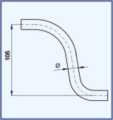 Chandelier arm 105