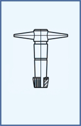 PTFE key including O Ring, nut and washer