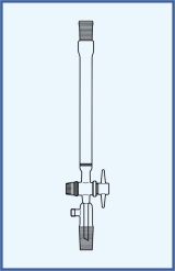 with sintered glass disc (Porosity 0) and SJ socket, stopcock with PTFE key and cone with GL 18