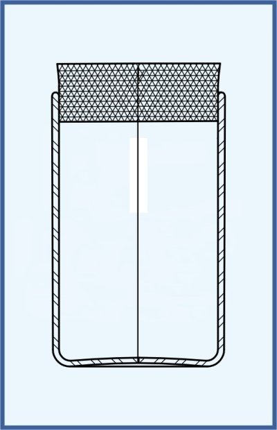 Glasdose mit Korkstopfen