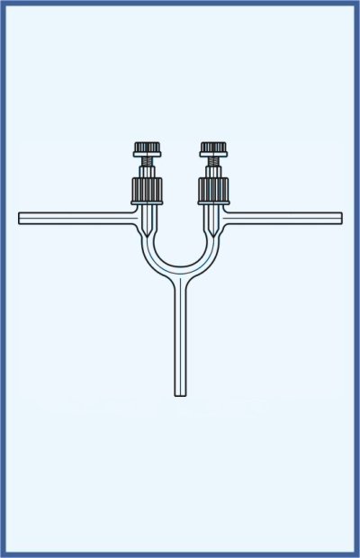 Stopcocks, valve and keys - valves - PTFE needle - valve VT 0-2 - double way, design B