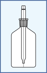 mit austauschbarer Pipette NS, klar