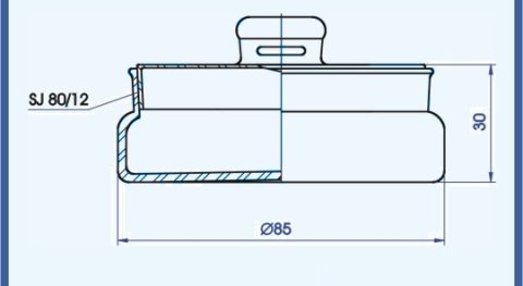 Weighing bottle 80 x 30 mm