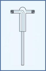 Adaptor for bottle gas washing, Drechsler Adaptor for bottle gas washing, Drechsler