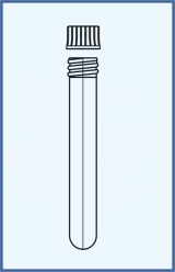 Culture tubes with black cap - autoclavable by 121 °C