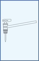 lateral stopcock with lateral glass key and tip