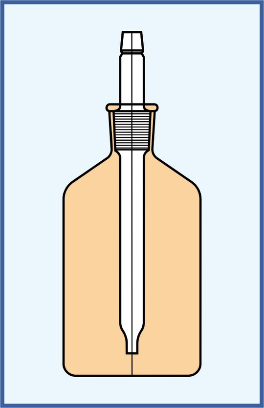 Dropping bottles with ground in pipette stopper amber TECHNOSKLO