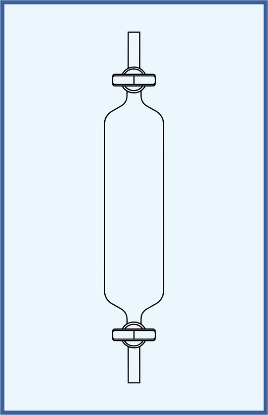 Tube gas collecting with straight stopcocks - glass key - TECHNOSKLO ...