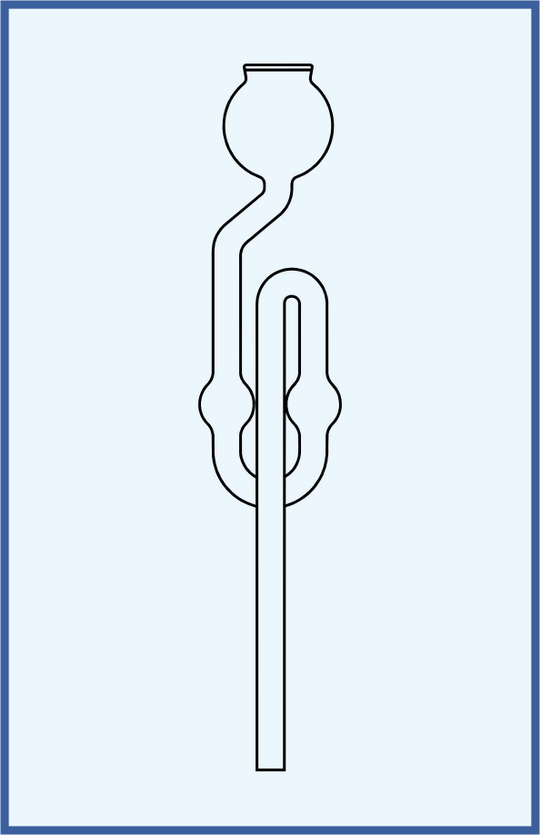 THISTLE FUNNEL WITH TWO BULBS, GROUND JOINT