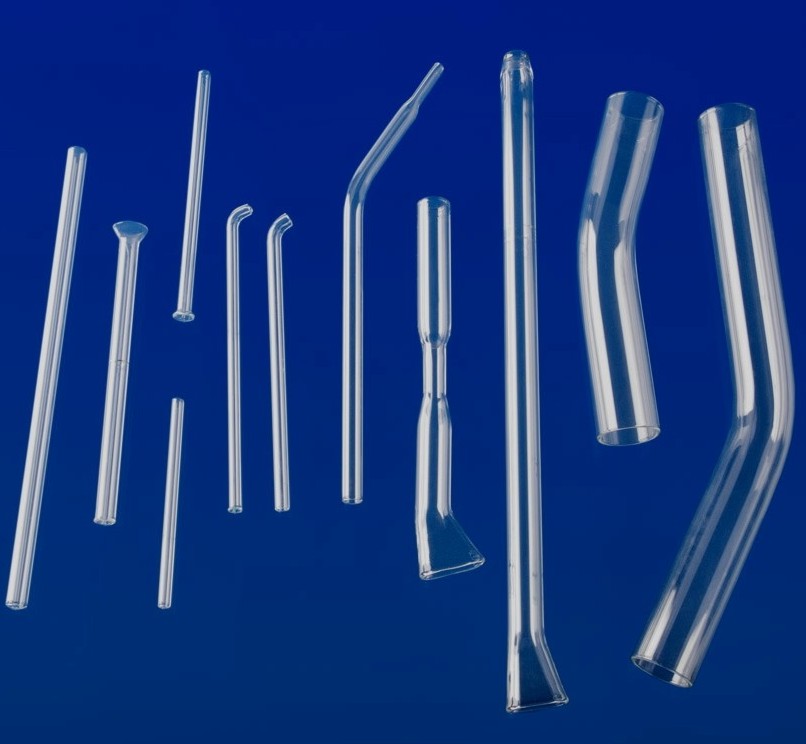  Specially shaped borosilicate tubes for spinners and other textile machines